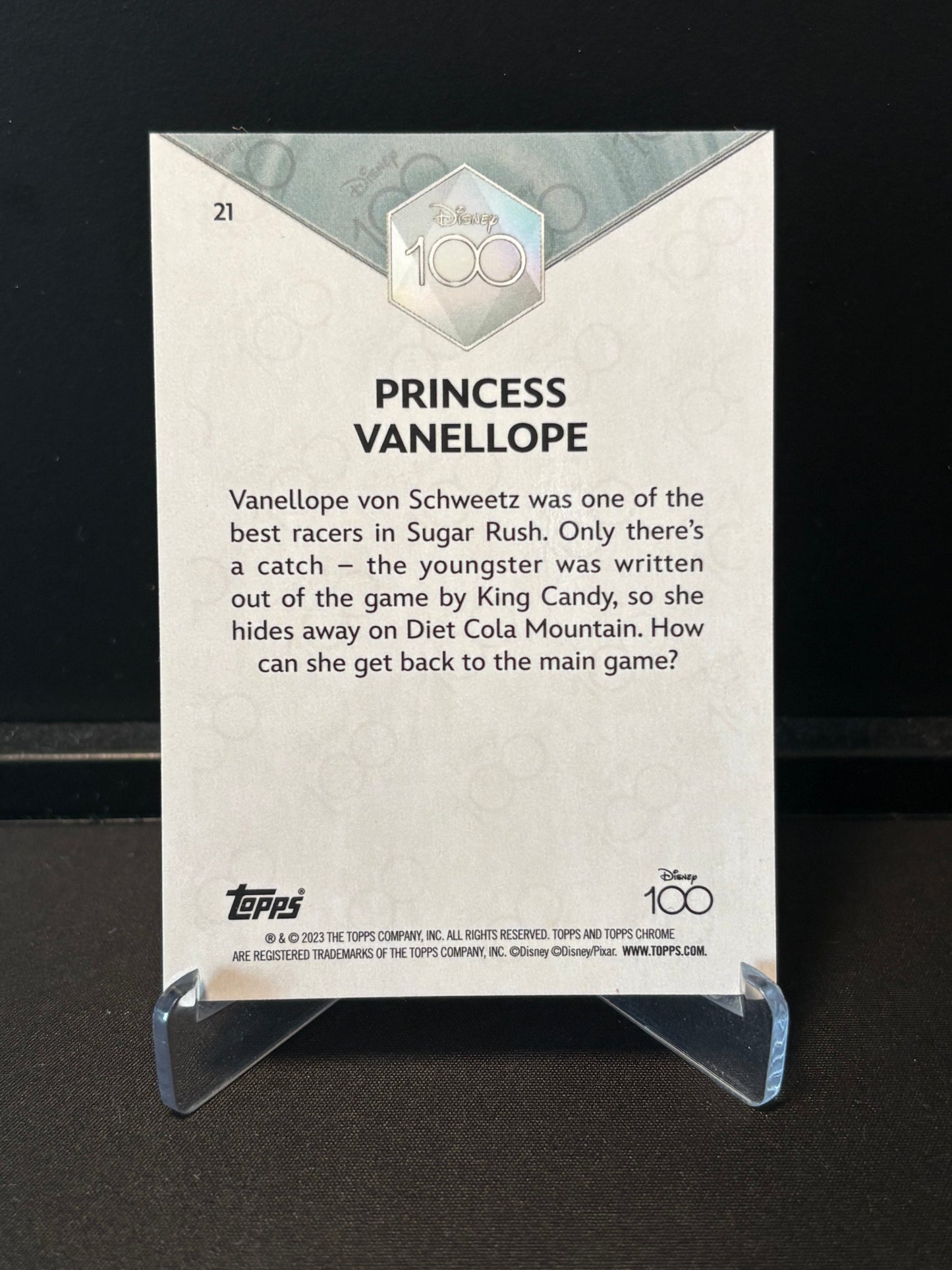 Topps Chrome Disney 100 – Princess Vanellope #21 | Carte Base