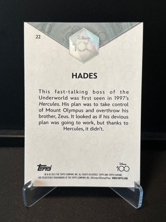 Topps Chrome Disney 100 – Hades #22 | Carte Base