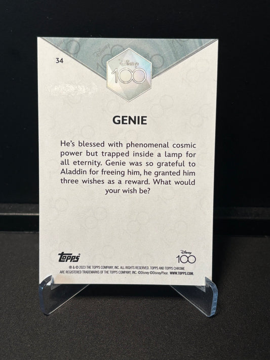 Topps Chrome Disney 100 – Genie #34 | Carte Base