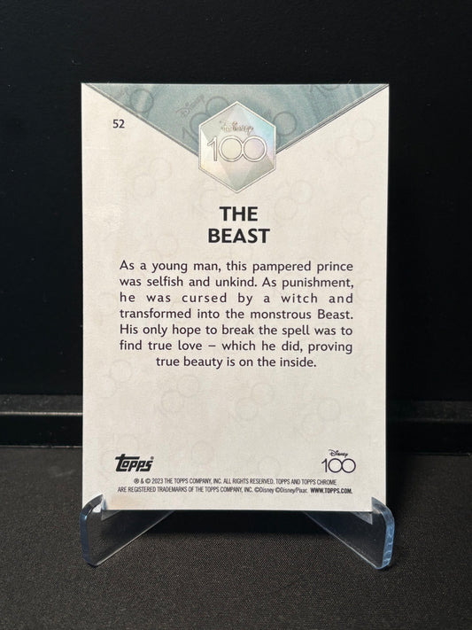 Topps Chrome Disney 100 – The Beast #52 | Carte Base