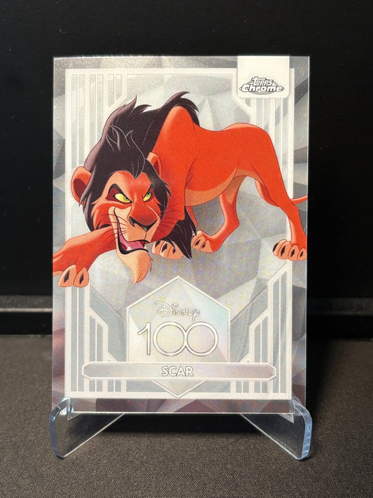 Topps Chrome Disney 100 – Scar #62 | Carte Base