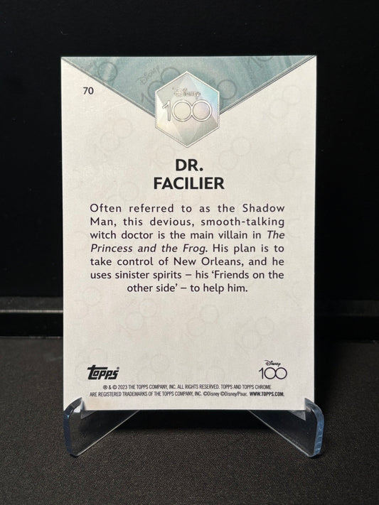 Topps Chrome Disney 100 – Dr. Facilier #70 | Carte Base