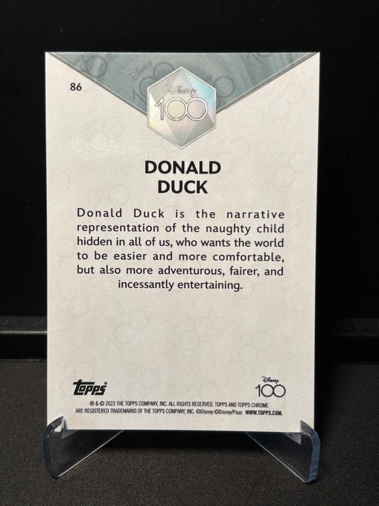 Topps Chrome Disney 100 – Donald Duck #86 | Carte Base