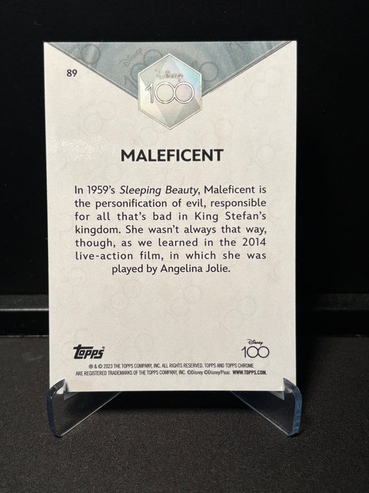 Topps Chrome Disney 100 – Maleficent #89 | Carte Base