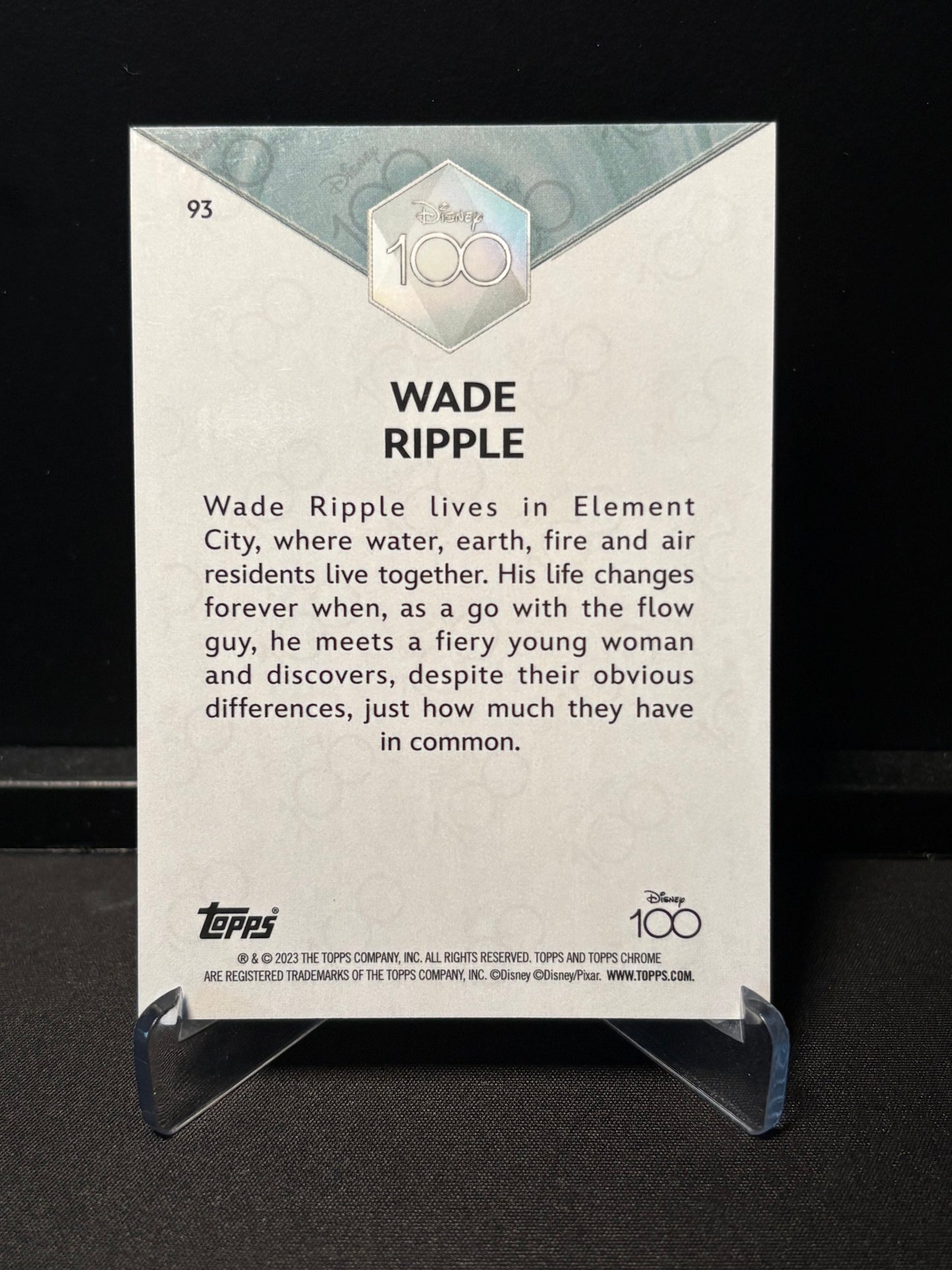 Topps Chrome Disney 100 – Wade Ripple #93 | Carte Base