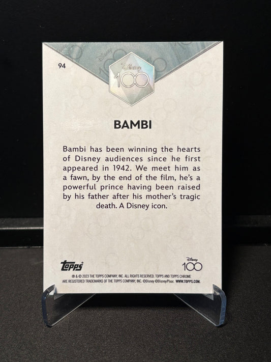 Topps Chrome Disney 100 – Bambi #94 | Carte Base
