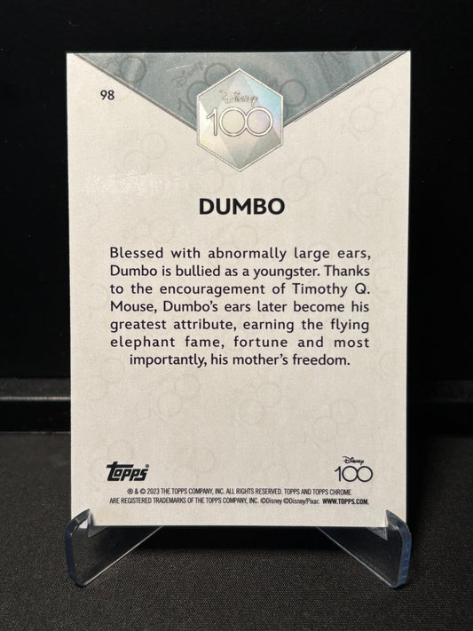 Topps Chrome Disney 100 – Dumbo #98 | Carte Base