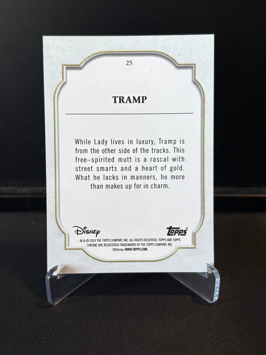 Topps Chrome Disney 2024 – Tramp #25 | Carte Base