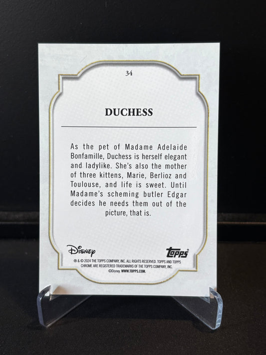 Topps Chrome Disney 2024 – Duchess #34 | Carte Base