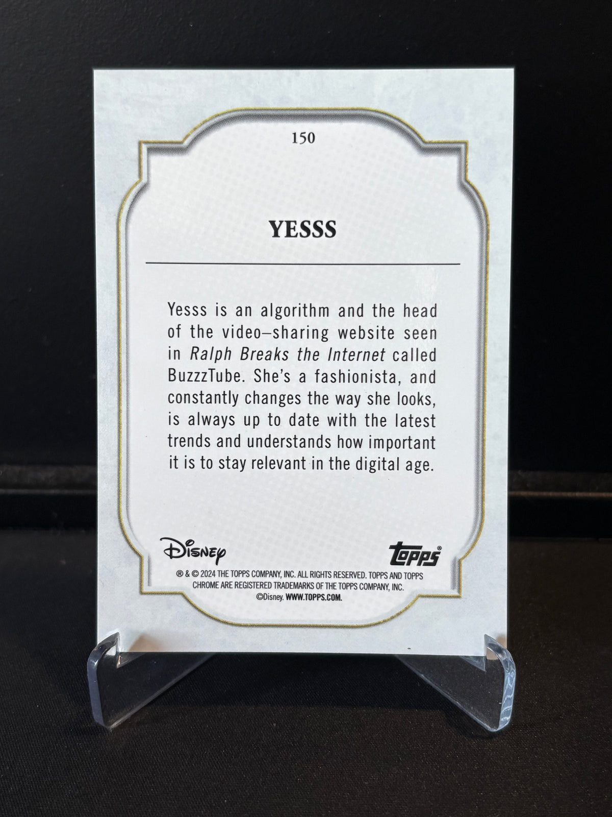 Topps Chrome Disney 2024 – Yesss #150 | Carte Base