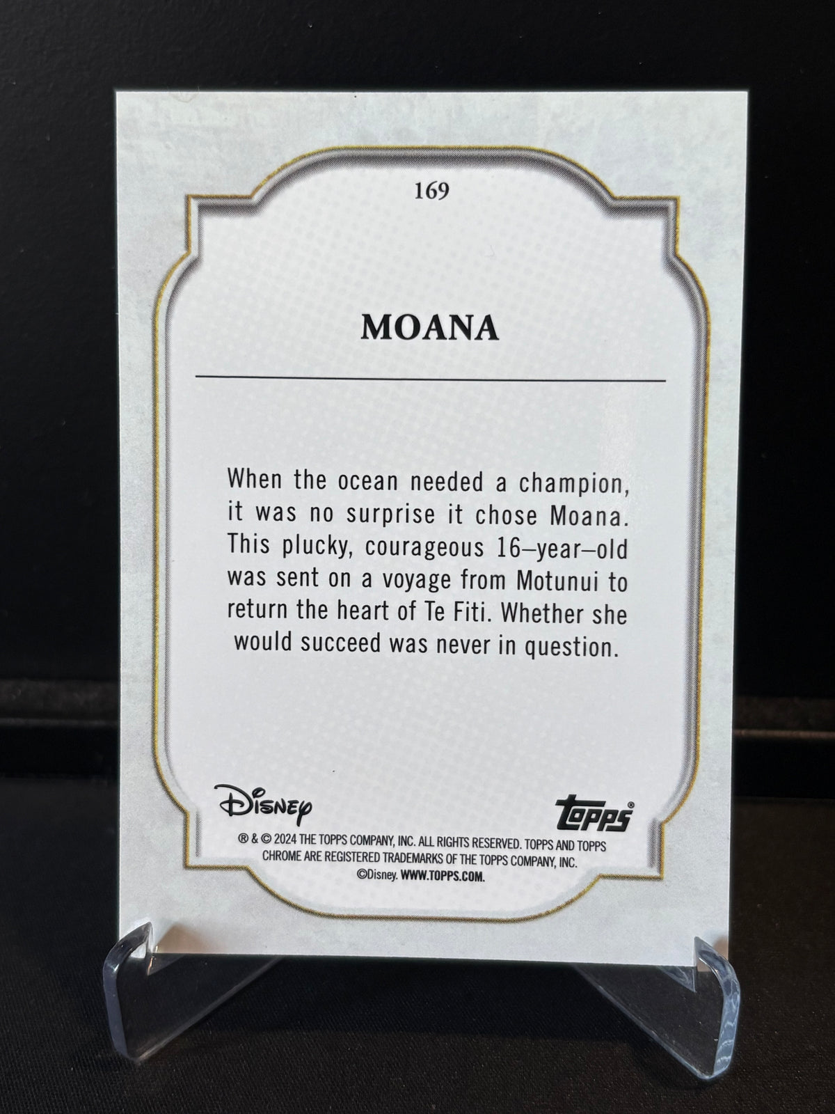 Topps Chrome Disney 2024 – Moana #169 | Carte Base