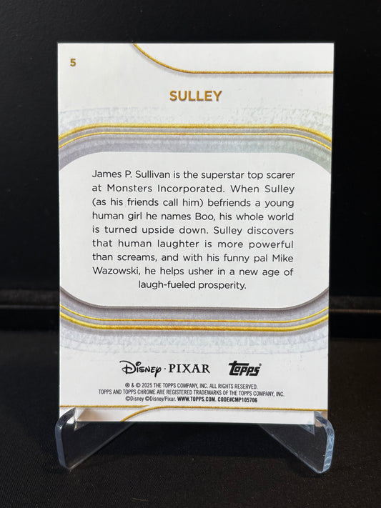 Topps Chrome Disney 2025 – Sulley #5 | Carte Base