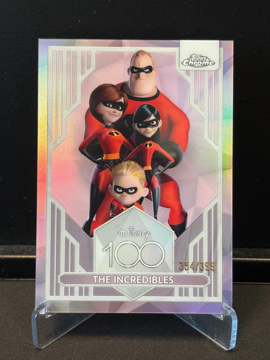 Topps Chrome Disney 100 – The Incredibles #25 | Pink Parallèle /399