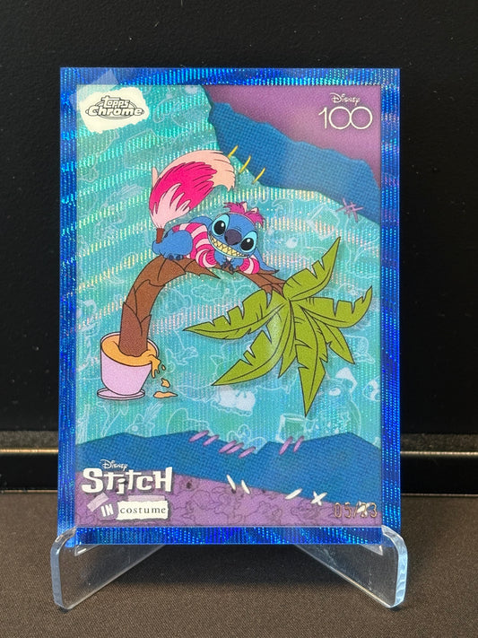 Topps Chrome Disney 100 – Stitch in Costume #SC-3 | Blue Wave /23