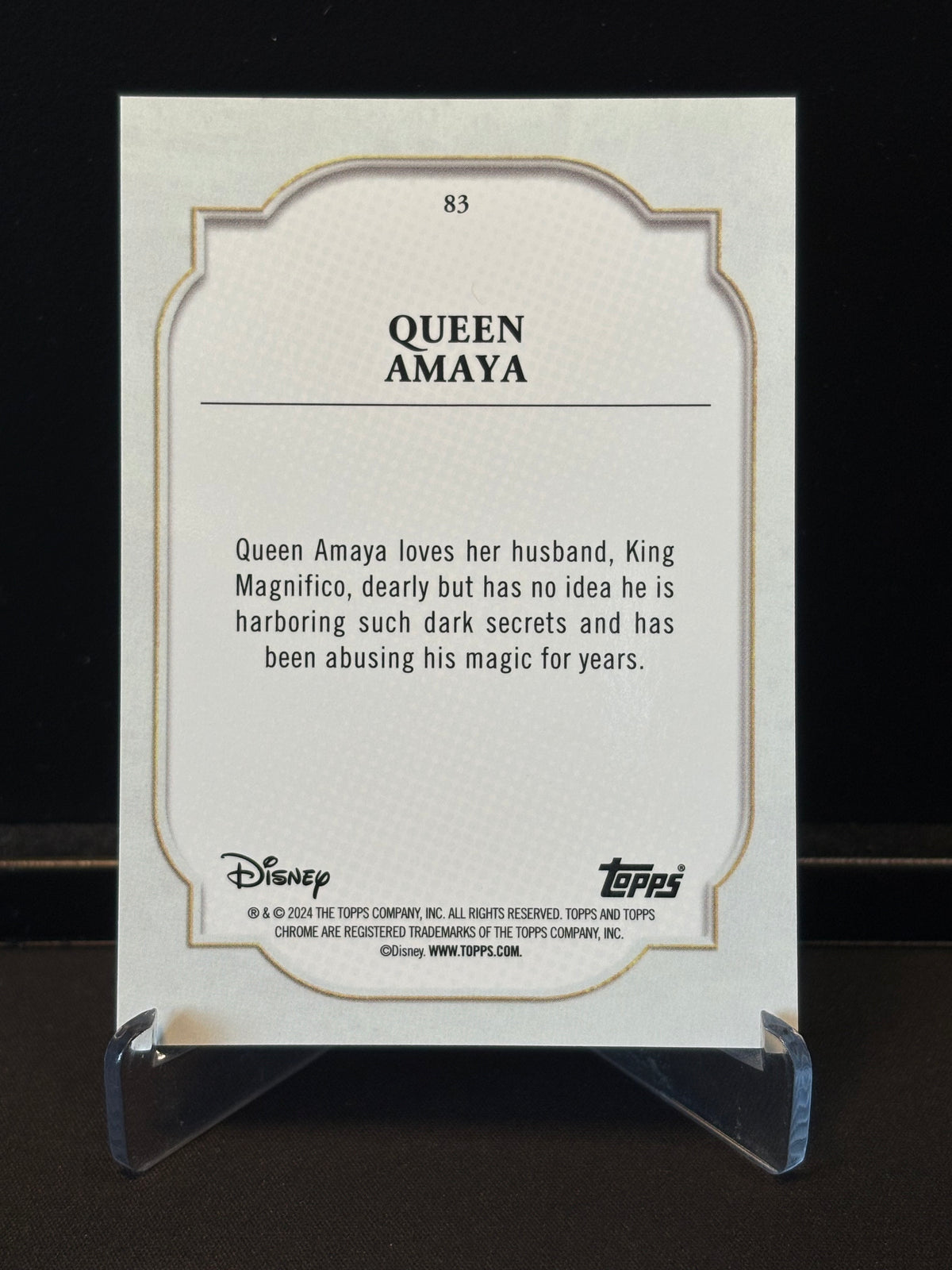 Topps Chrome Disney 2024 – Queen Amaya #83 | Black Wave /10