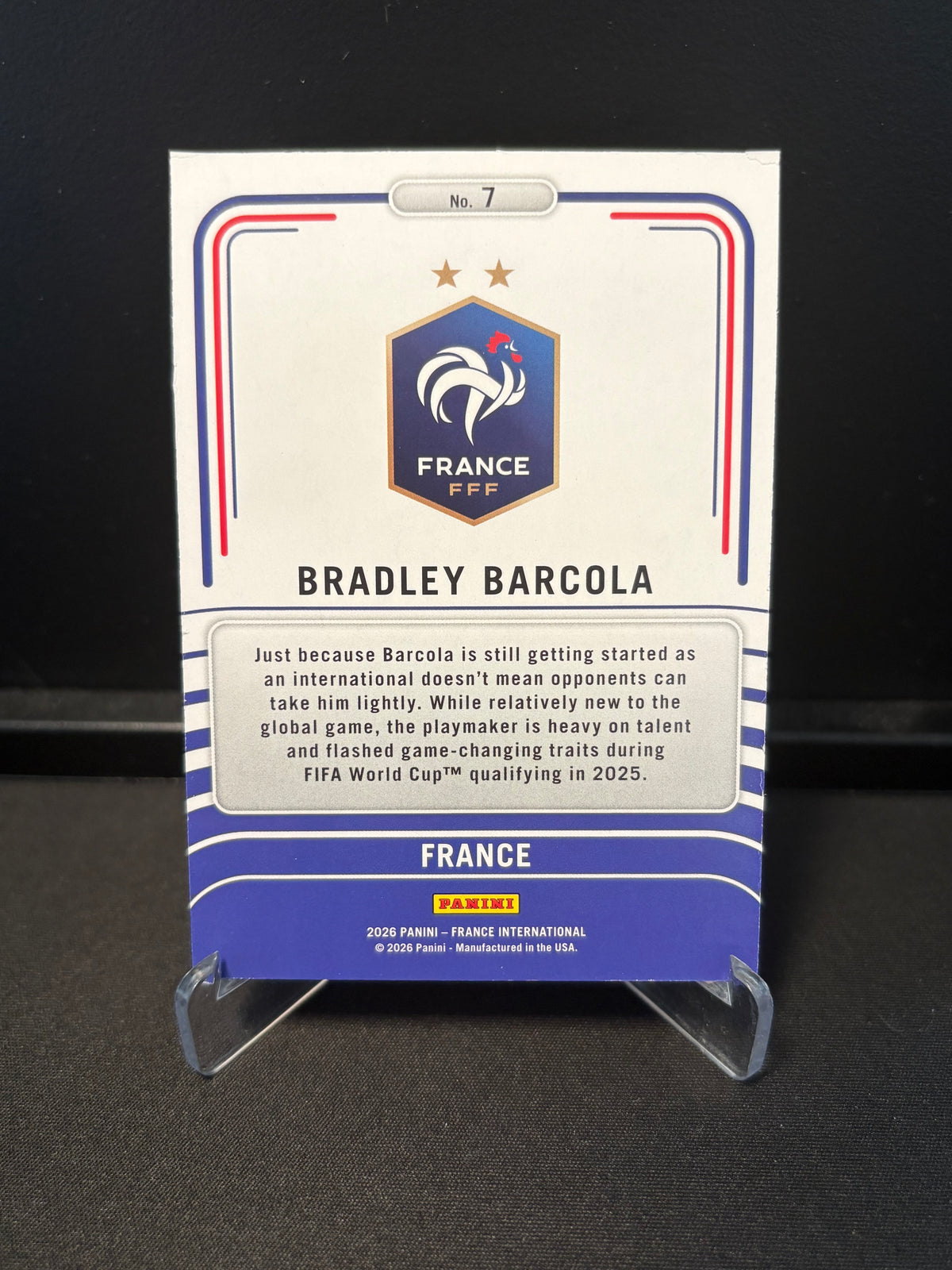 Panini France International 2026 – Bradley Barcola | Limitless Base
