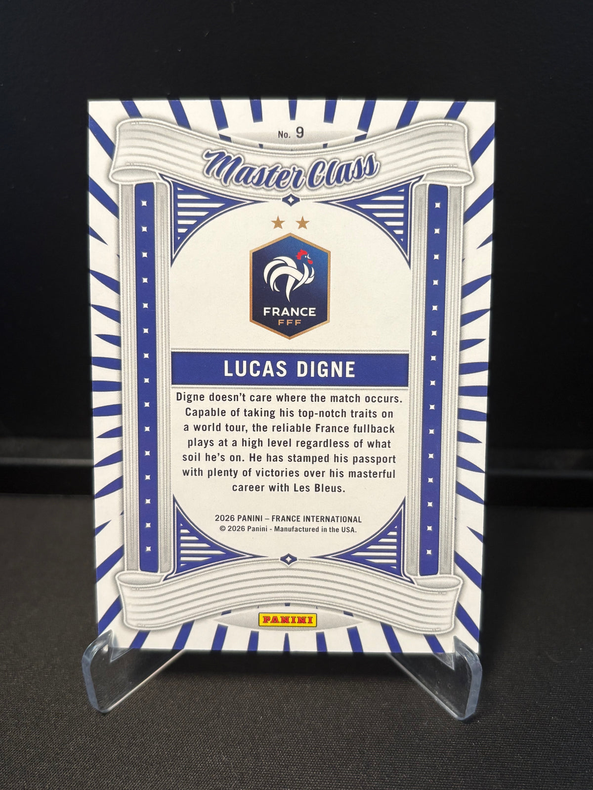 Panini France International 2026 – Lucas Digne | Master Class Orange /75