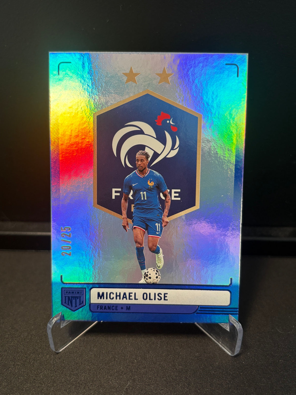 Panini France International 2026 – Michael Olise | Insert Les Bleus Blue /25