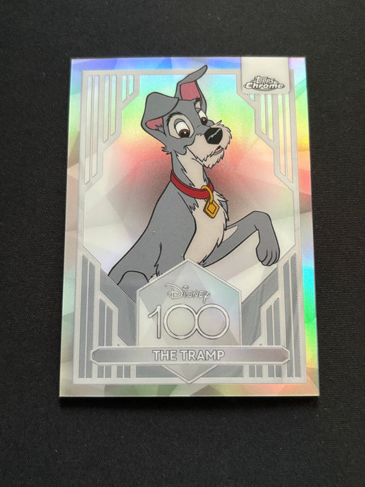Topps Chrome Disney 100 2023 – The Tramp #77 | Refractor