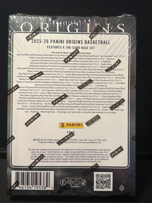 Panini Origins Basketball 2025-26 – Hobby Box | Scellée