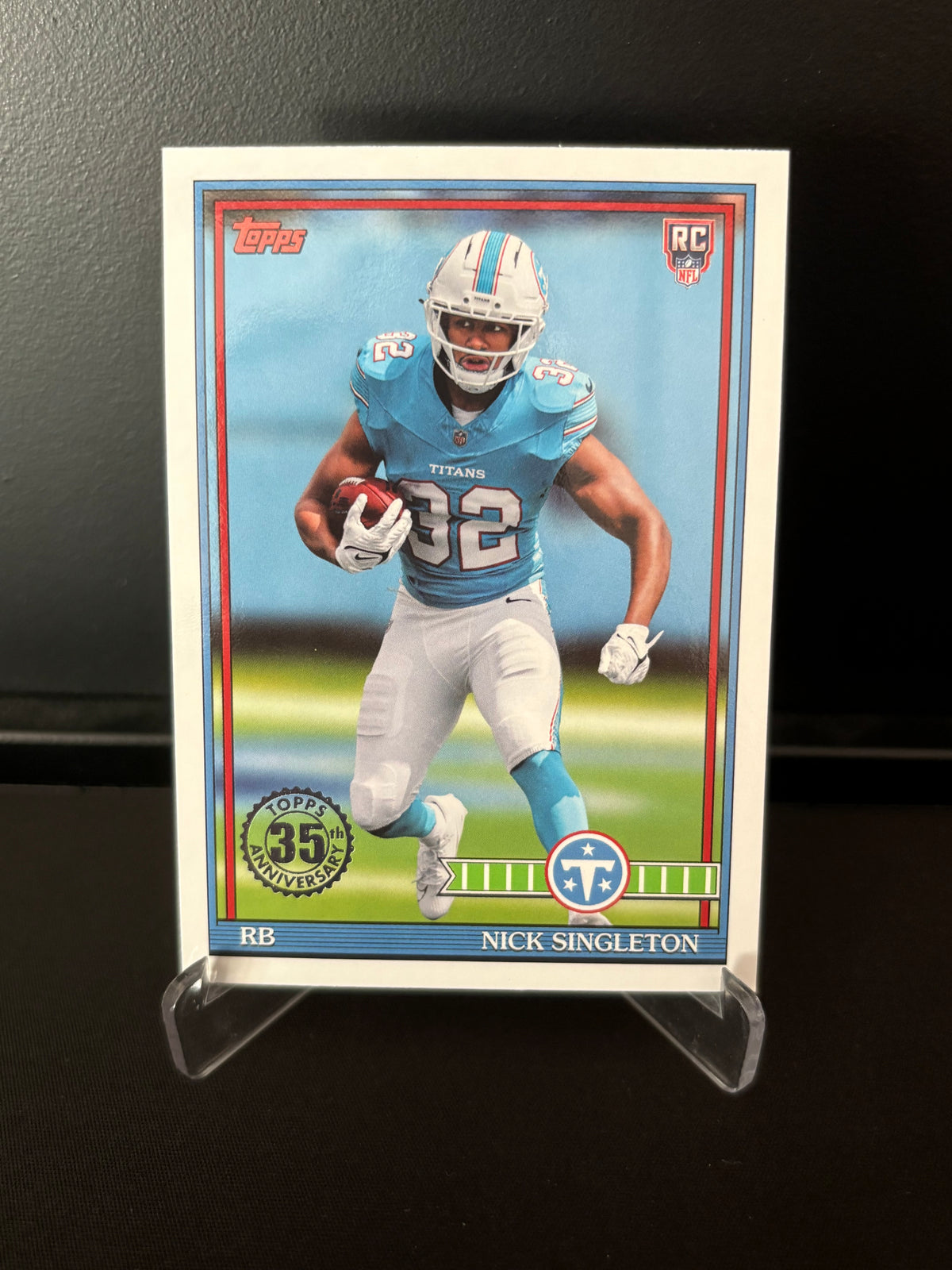 Topps NFL 2026 – Nick Singleton #91TR-14 | 35th Anniversary Rookie Card – Tennessee Titans
