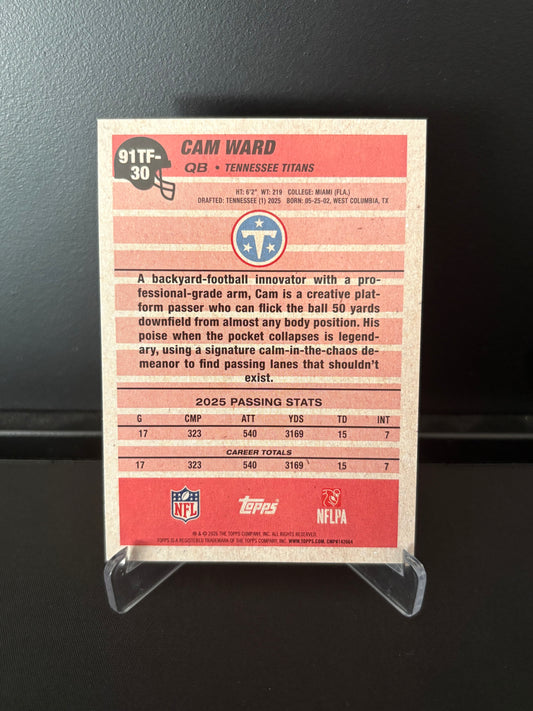 Topps NFL 2026 – Cam Ward #91TF-30 | 35th Anniversary – Tennessee Titans