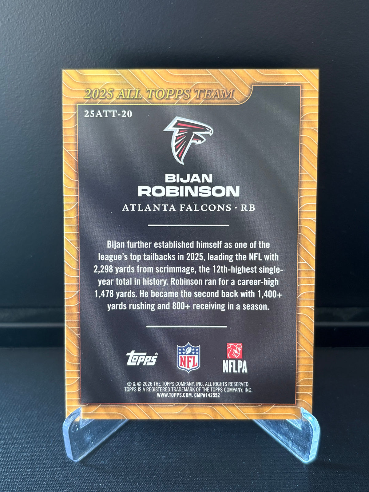 Topps Flagship NFL 2026 – Bijan Robinson 25ATT-20 | 2025 All Topps Team