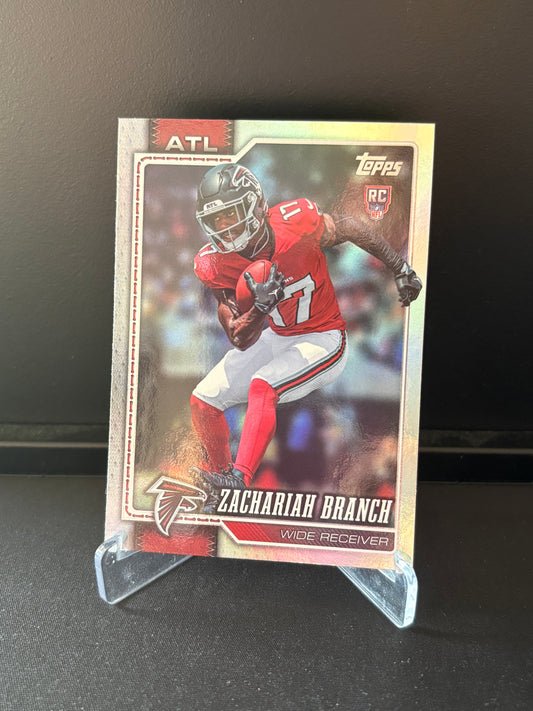 Topps Flagship NFL 2026 – Zachariah Branch #397 RC | Rainbow Foil