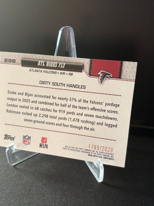 Topps Flagship NFL 2026 – ATL Birds Fly #298 – Gold Border /2026