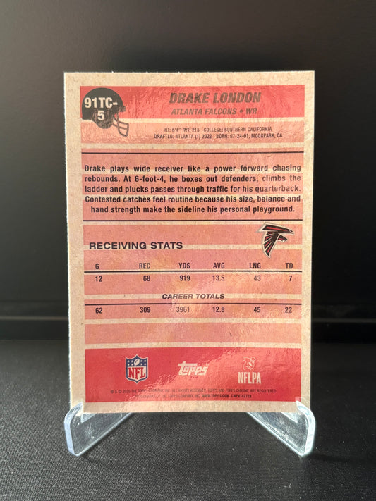 Topps Flagship NFL 2026 – Drake London #5 – Chrome Mojo