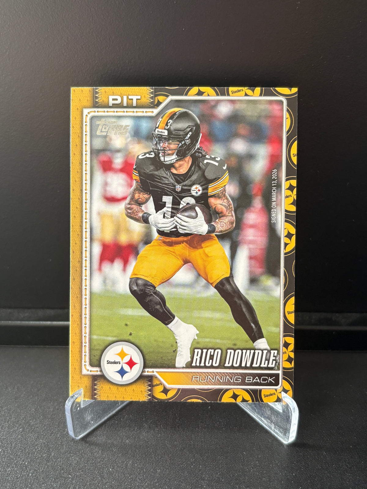 Topps Flagship NFL 2026 – Rico Dowdle #30 | Team Border