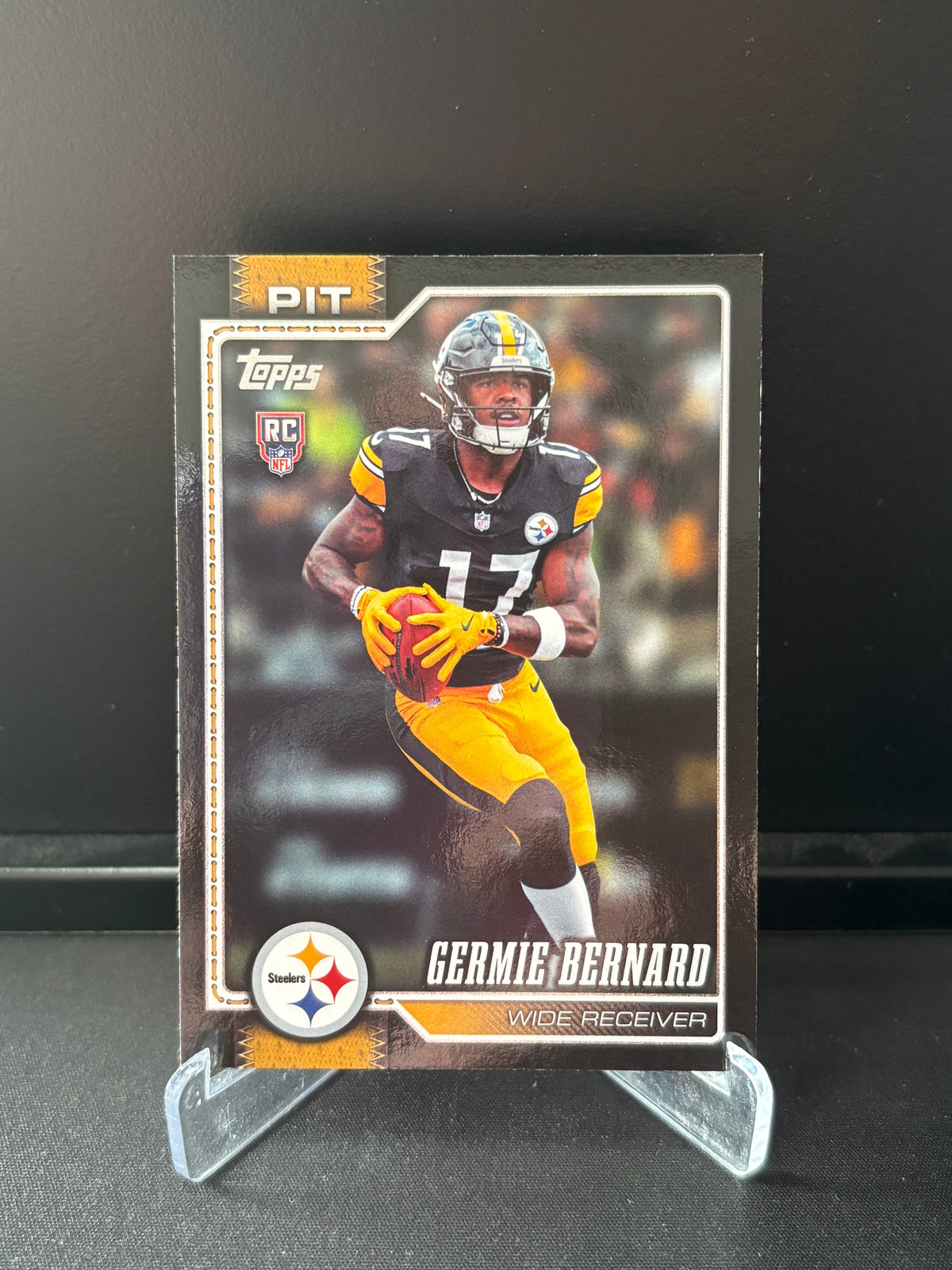 Topps Flagship NFL 2026 – Germie Bernard #325 RC | Black Border /70
