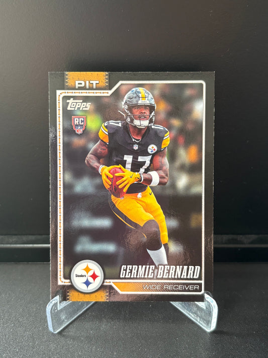 Topps Flagship NFL 2026 – Germie Bernard #325 RC | Black Border /70