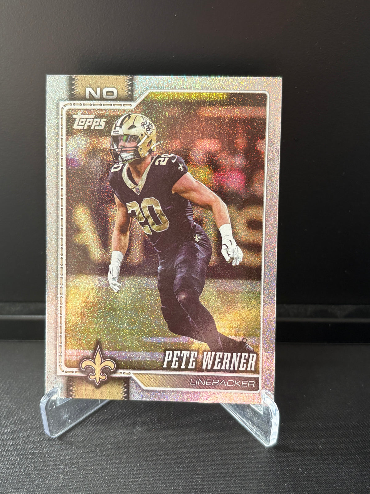 Topps Flagship NFL 2026 – Pete Werner #44 | Sand Glitter Parallel