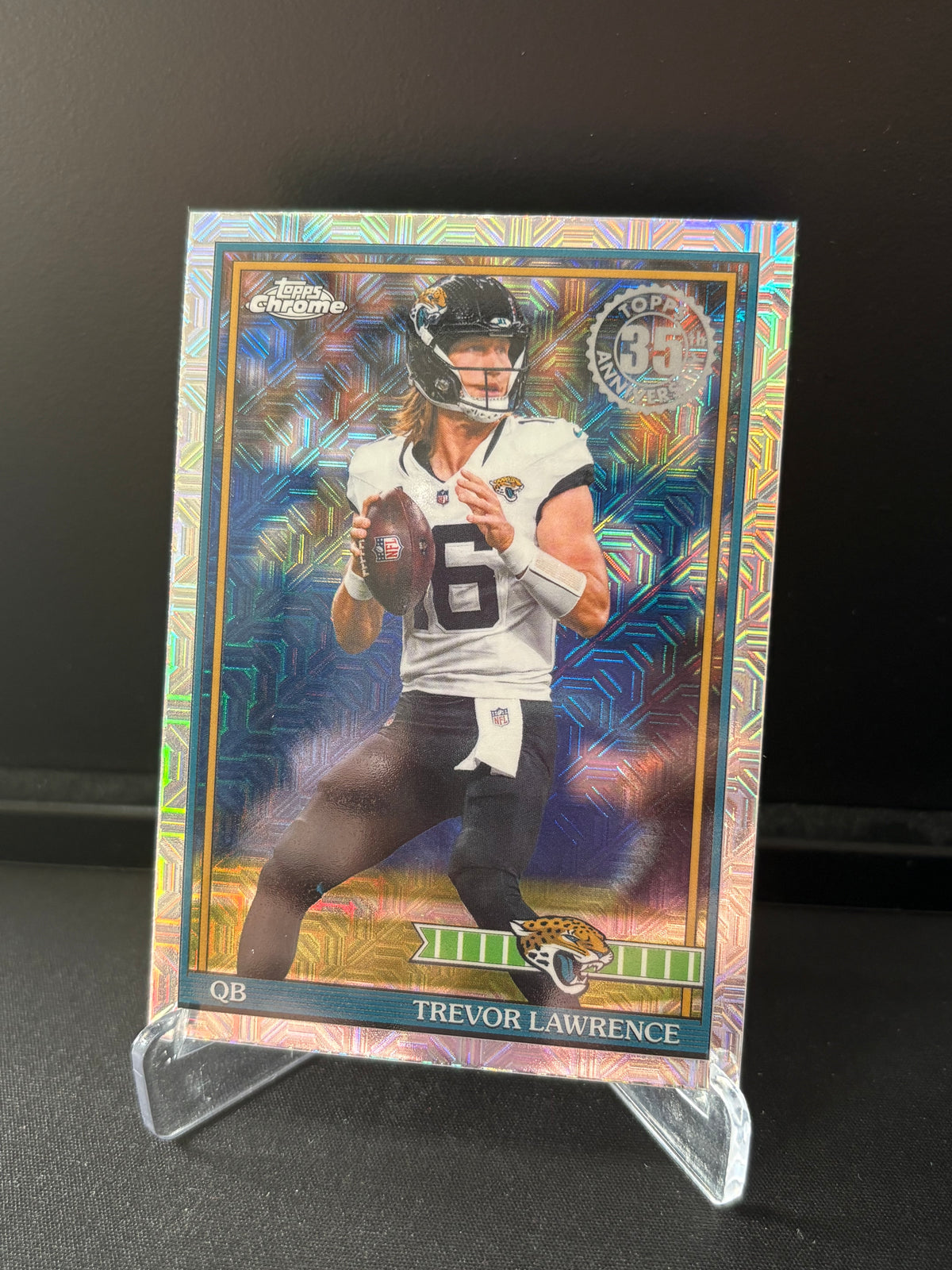 Topps Flagship NFL 2026 – Trevor Lawrence #91TC-10 | 1991 Topps Chrome Mojo Parallel