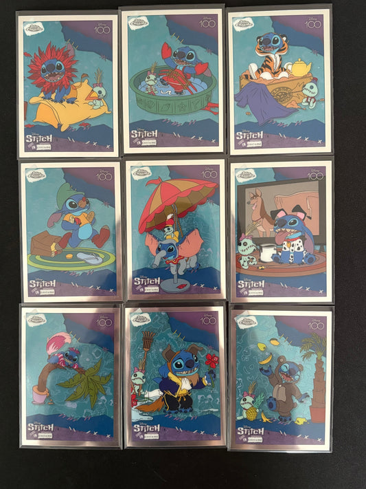 Topps Chrome Disney 100 2023 – Stitch in Costume | Set complet 9 cartes